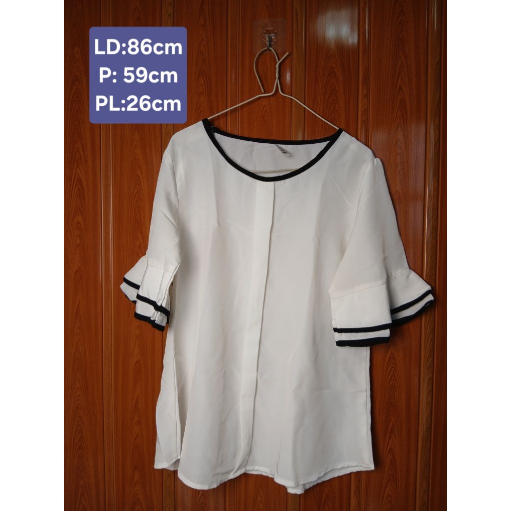 Blouse Putih Polos/Baju Kantoran