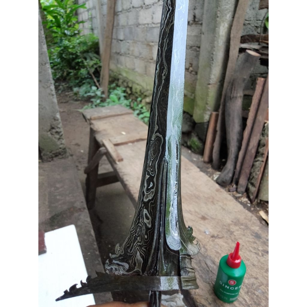 bilah keris bali lurus -+40cm garap standart (k4)