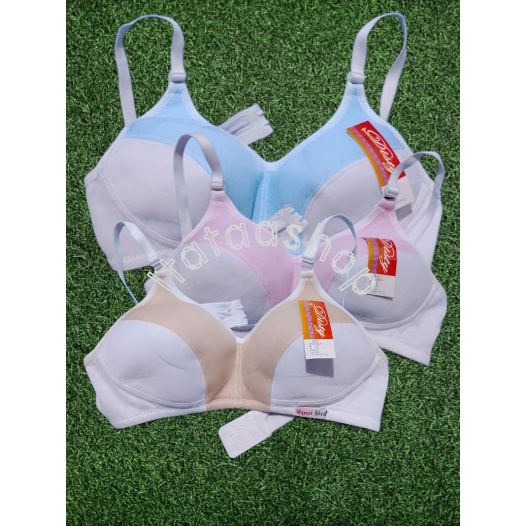 Sport Bra BH Murah BH Wanita Remaja & Dewasa Bra Kombinasi Disty Tanpa Kawat Tanpa Busa Nyaman Dipak