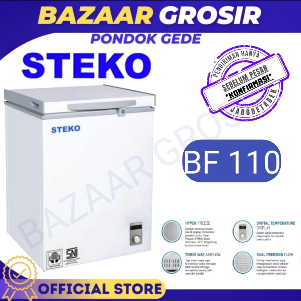 CHEST FREEZER STEKO BF 110 / BF 110 / LEMARI PEMBEKU BF 110
