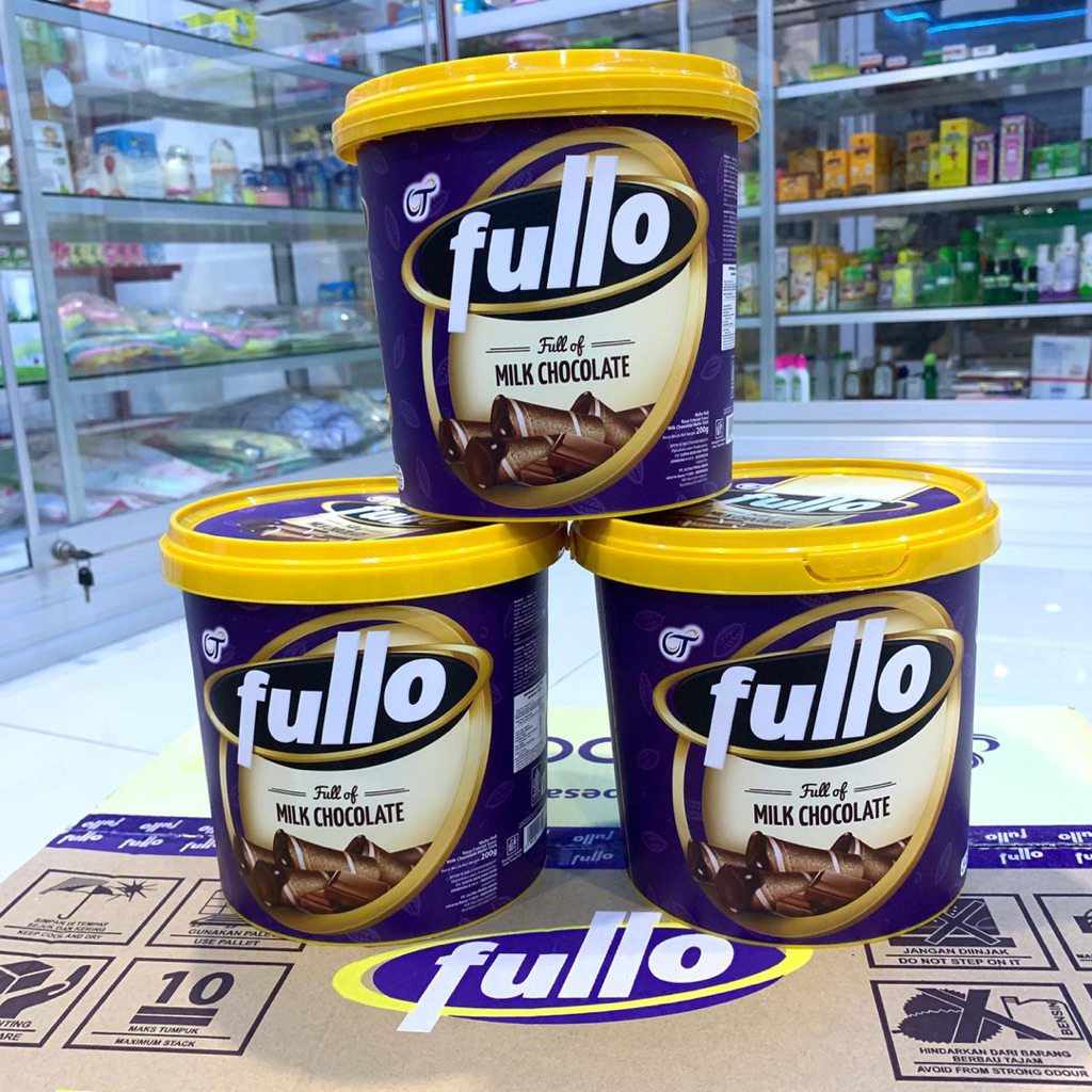Fullo Milk Chocolate 200 g Wafer Kaleng