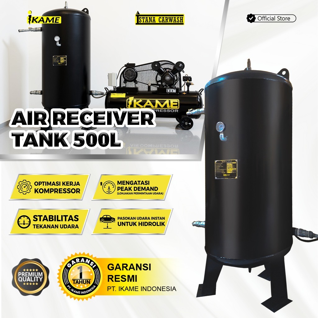 Tangki Kompresor / Tangki Udara 500 liter / Air Receiver Tank 500 Liter IKAME