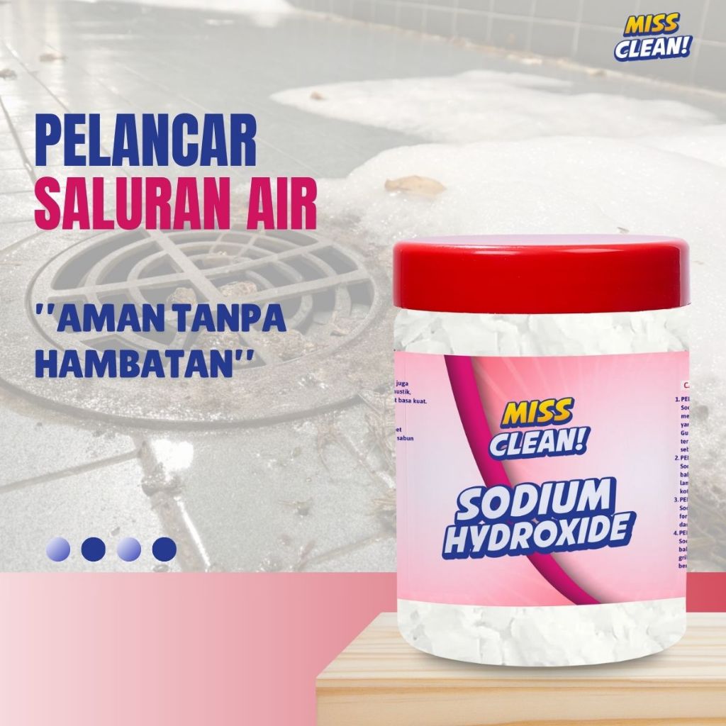 Sodium Hydroxide Soda Api Caustic Soda NaOH Natrium Hydroxide 300gr