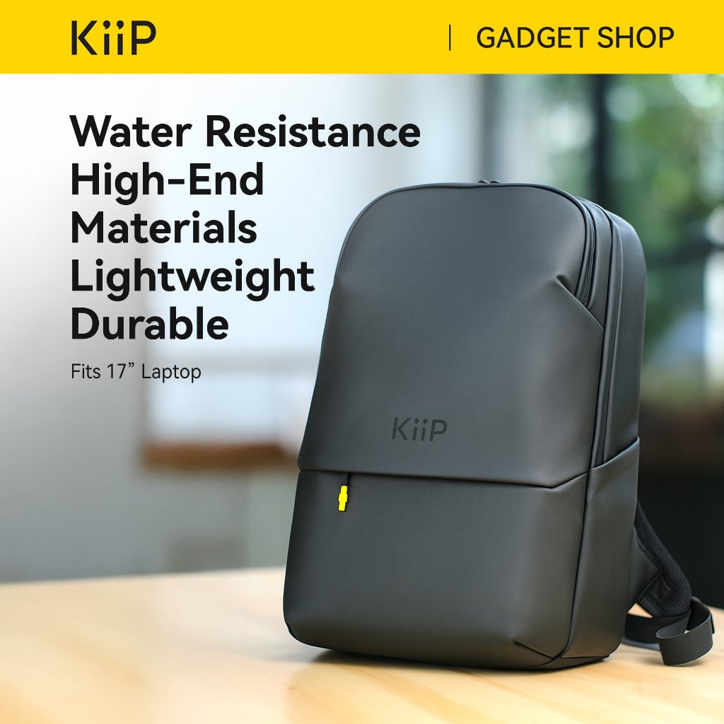 KiiP B7 Tas Laptop Ransel Pria Wanita Anti Air Waterproof Premium Backpack Fits 17 inch