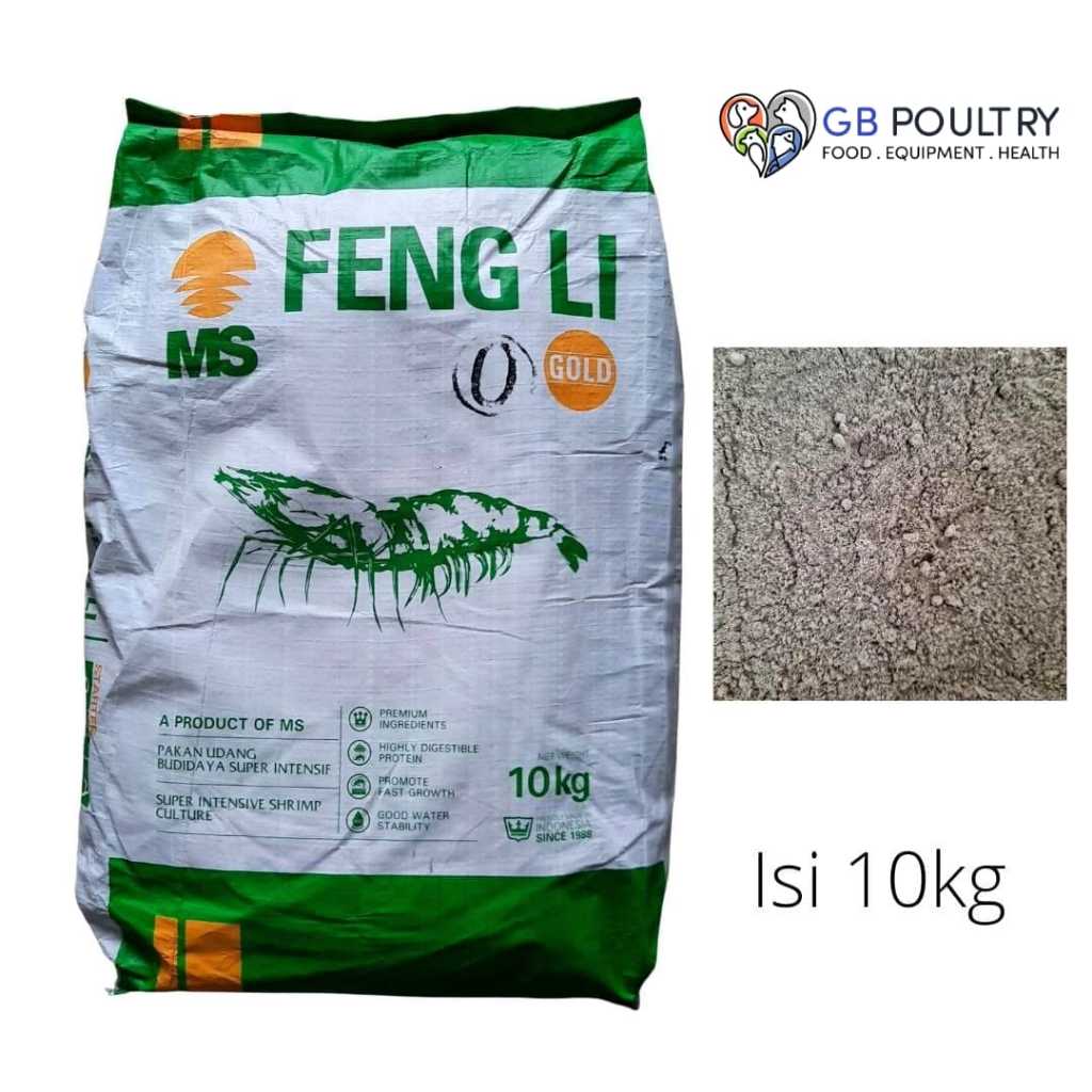 FENGLI 0 / FENG LI 0 / FL 0 PELET Udang, Lobster, Burayak Ikan Original 10 kg