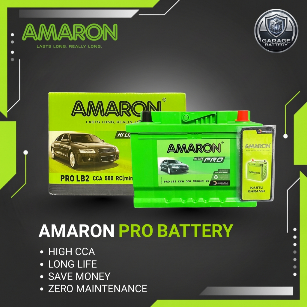 Amaron Hi Life Pro Aki Mobil MINI Clubman DIN 66 / 555-59 12V / 66Ah - Aki Kering