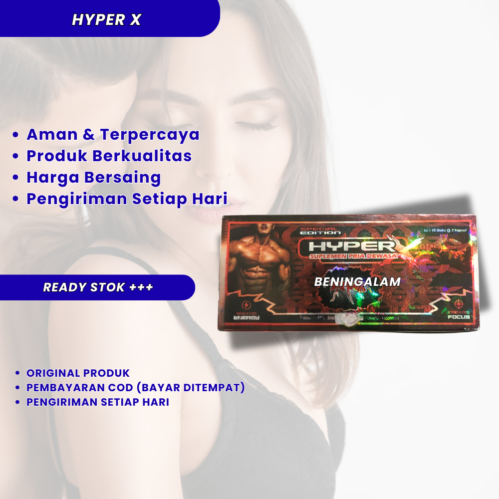 Madu Hyperx Semut Merah Kapsul Obat Kuat Tahan Lama Pria Suplemen Penambah Stamina dan Durasi Berhub
