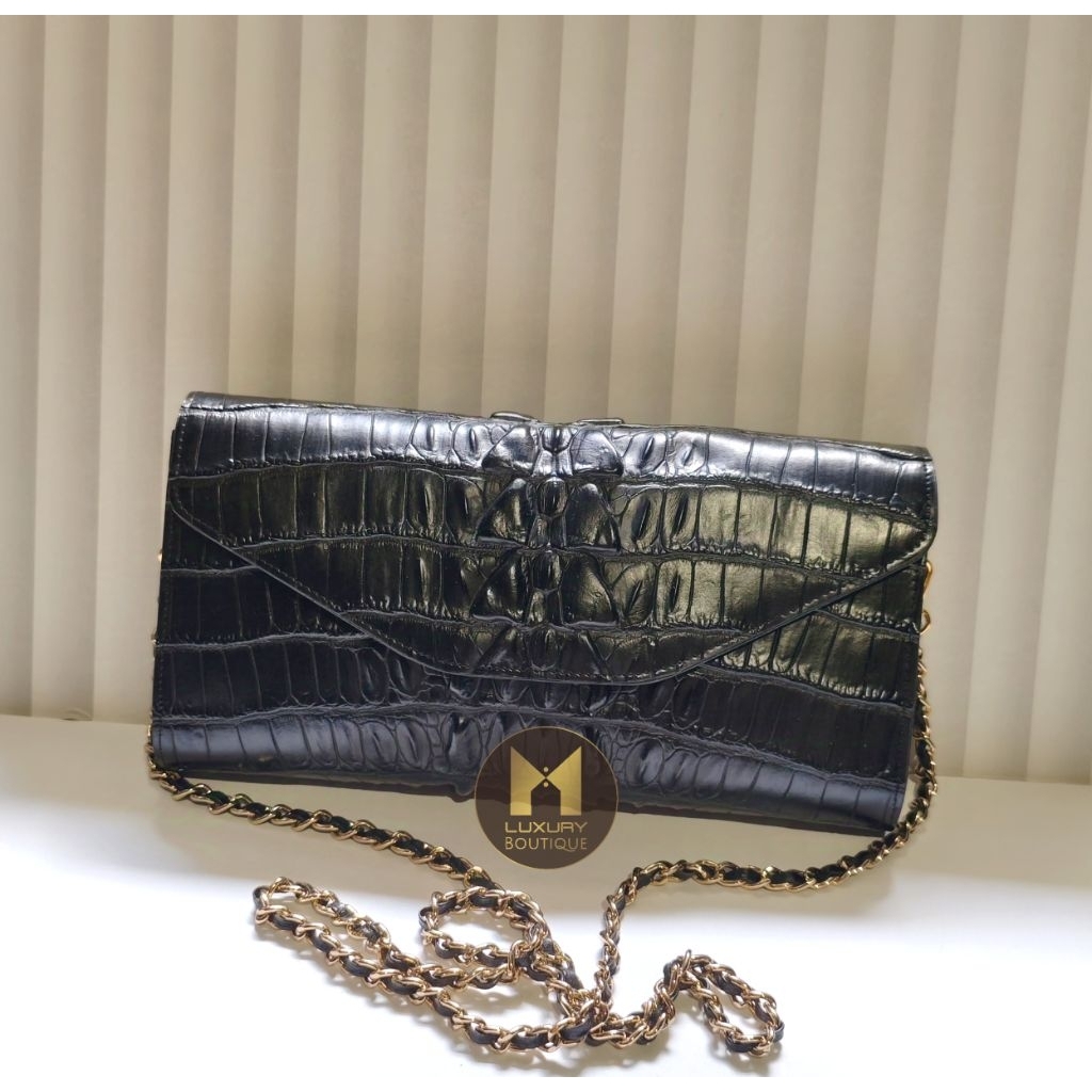 Clutch bag asli kulit / tas pesta wanita