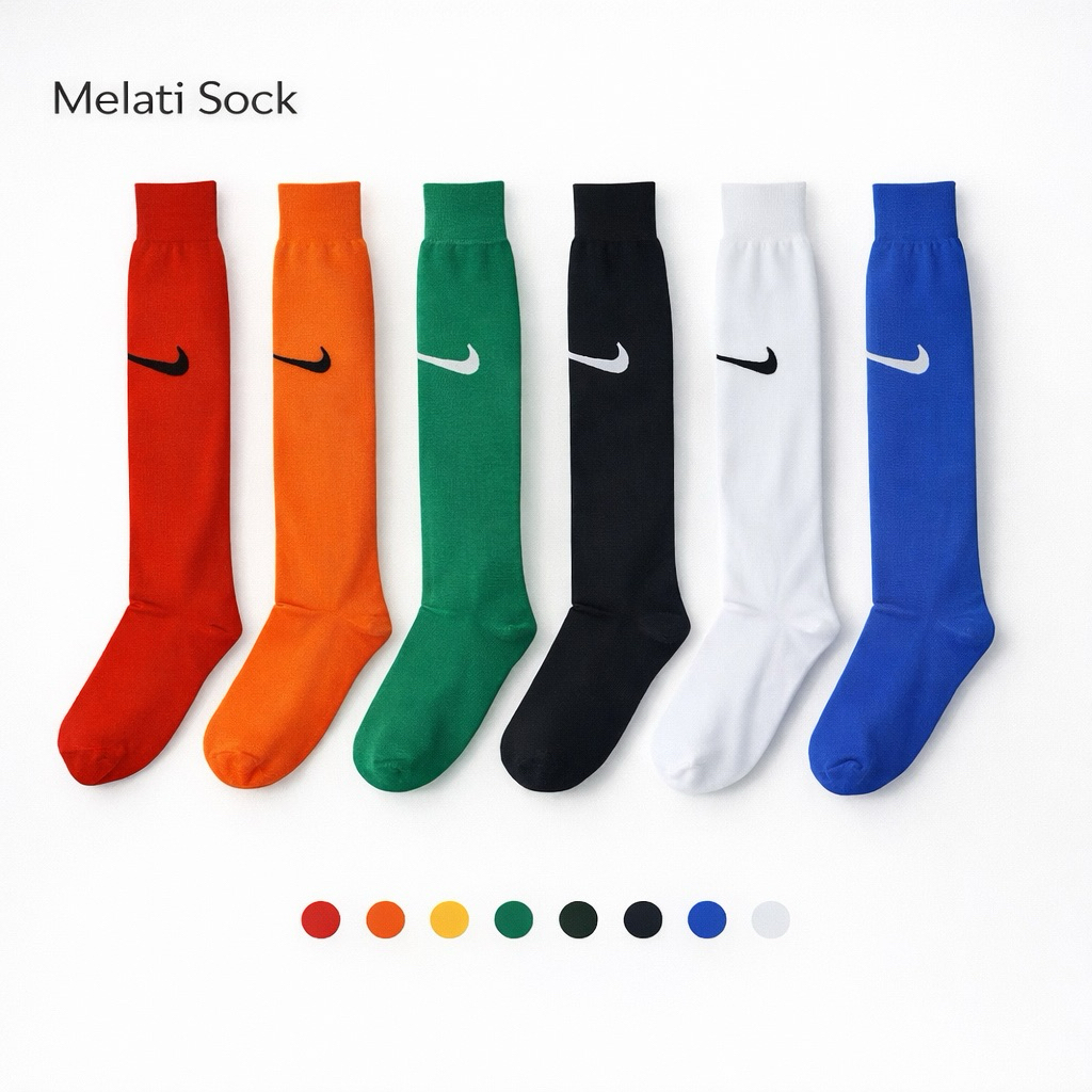 kaos kaki bola /kaos kaki futsal panjang setinggi lutut-melati sock official