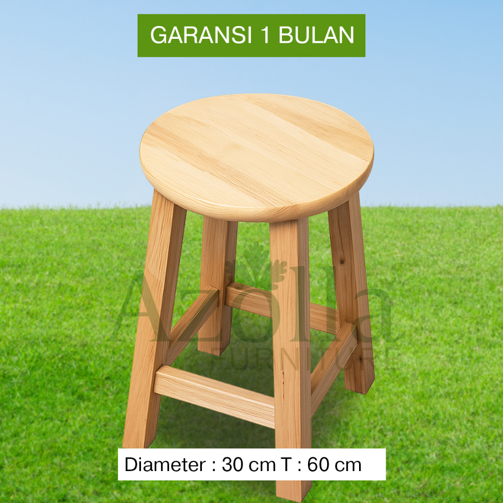 T:60cm Kursi bulat bangku Kafe bulat kursi bulat kursi bar bulat kursi kafe bulat kursi kayu bulat