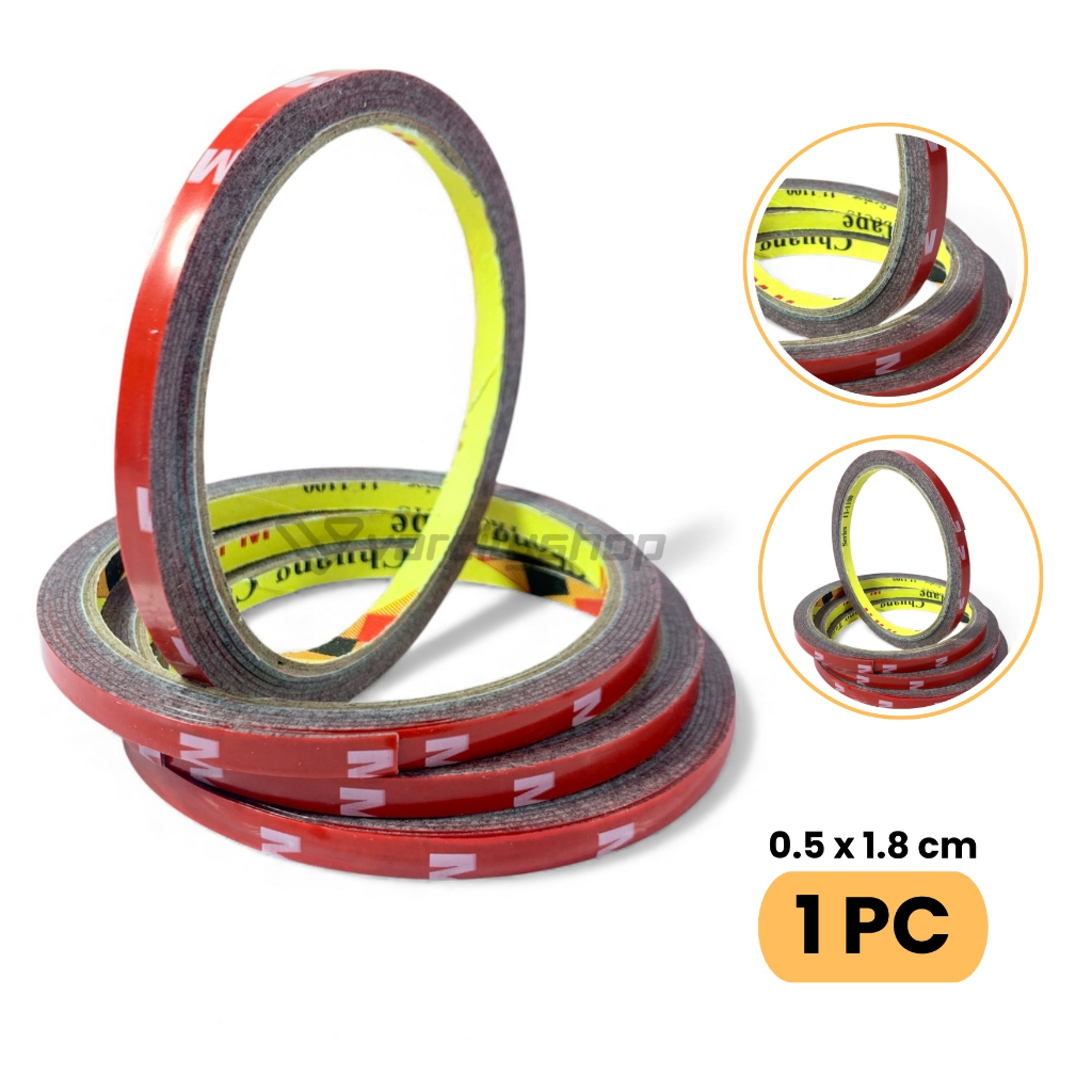 Perekat Isolasi MMM Lebar 0.5cm Double Tape Foam Double Tape