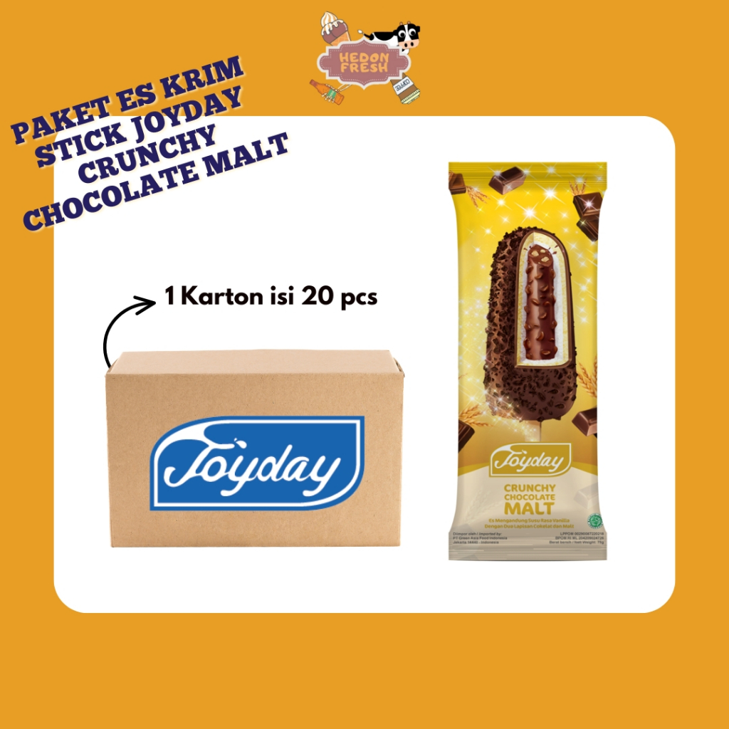 Paket Es Krim Stick Joyday Crunchy Chocolate Malt