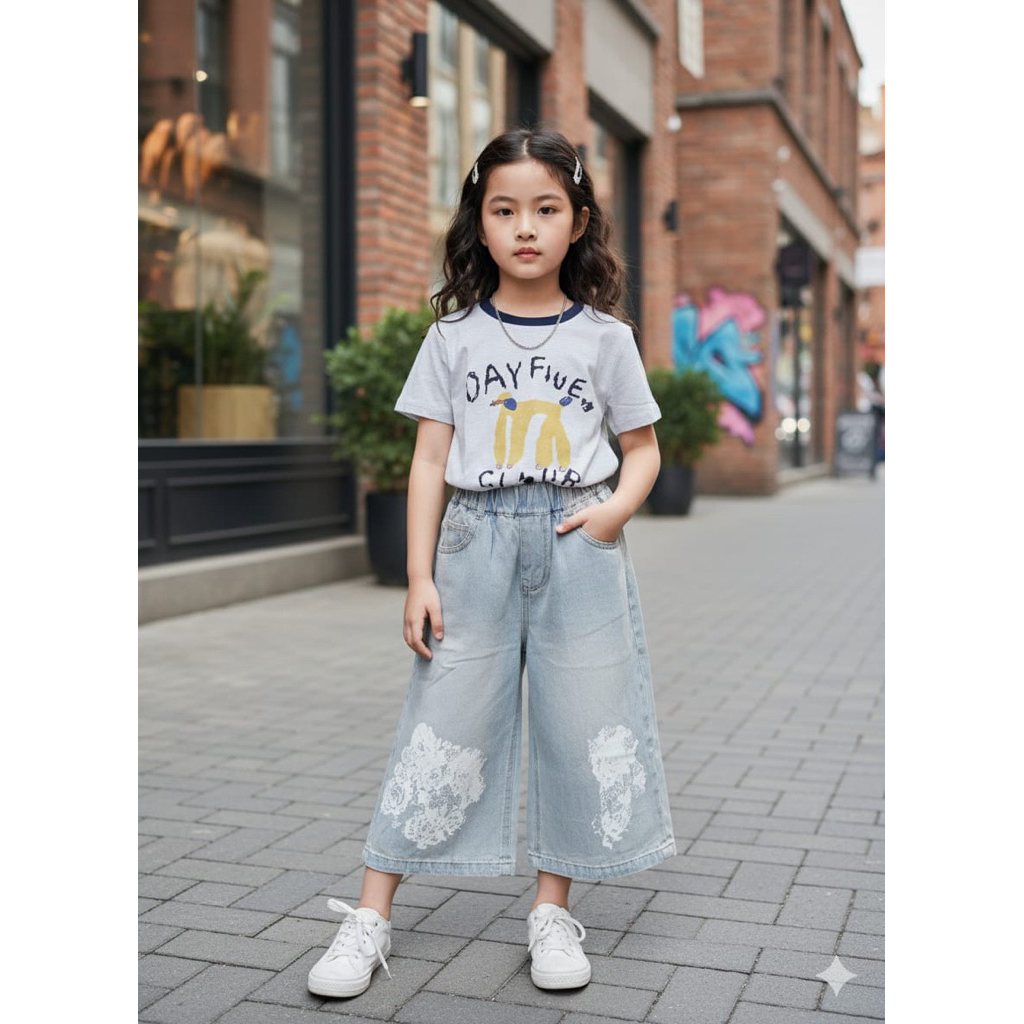 setelan anak perempuan 6-10th// rt-074//setelan anak retro // baju anak perempuan retro style//celan