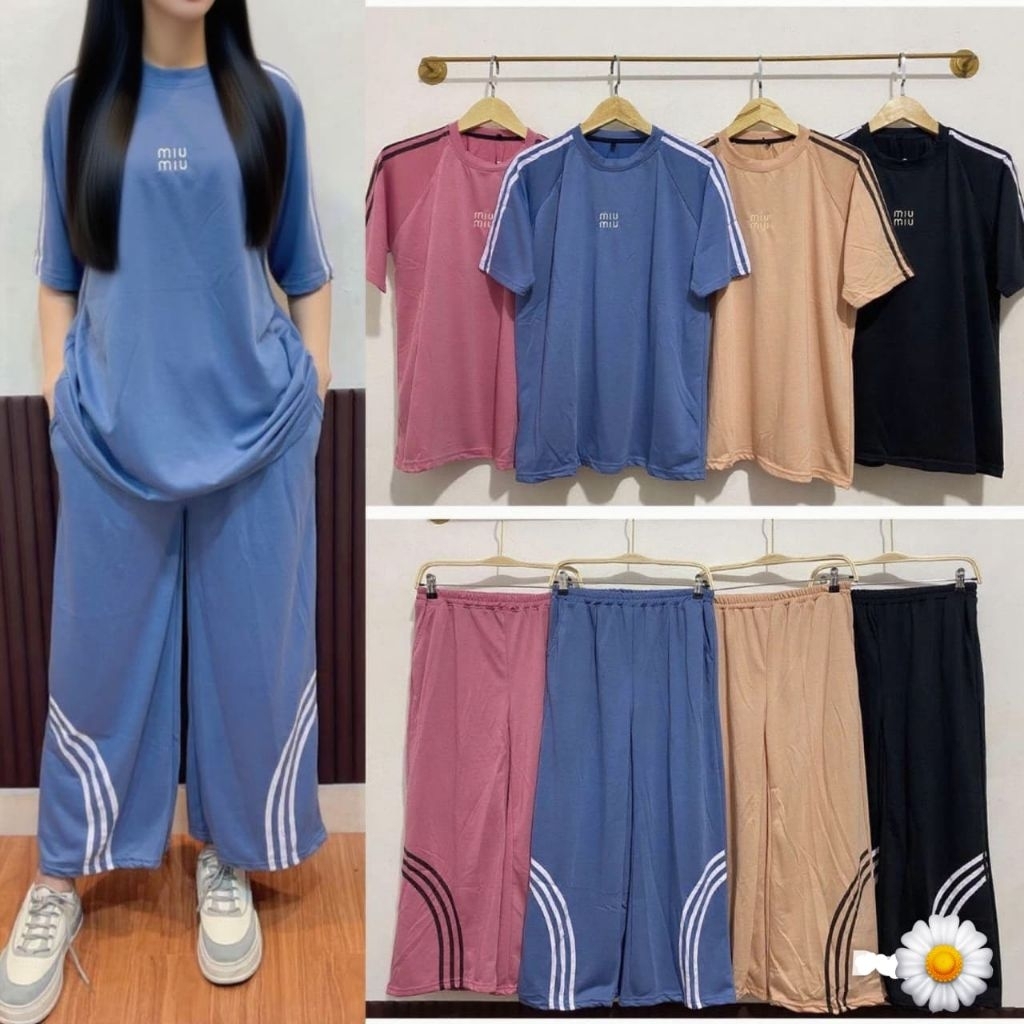 Set Kaos Motif Jumbo Ld112-130 / Kaos Wanita Jumbo XXL