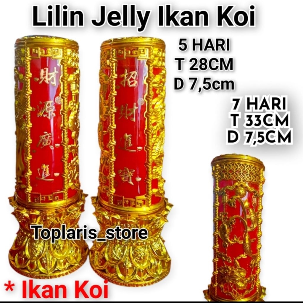 Lilin Jelly Ikan Koi Timbul 5 Hari NEW TPO
