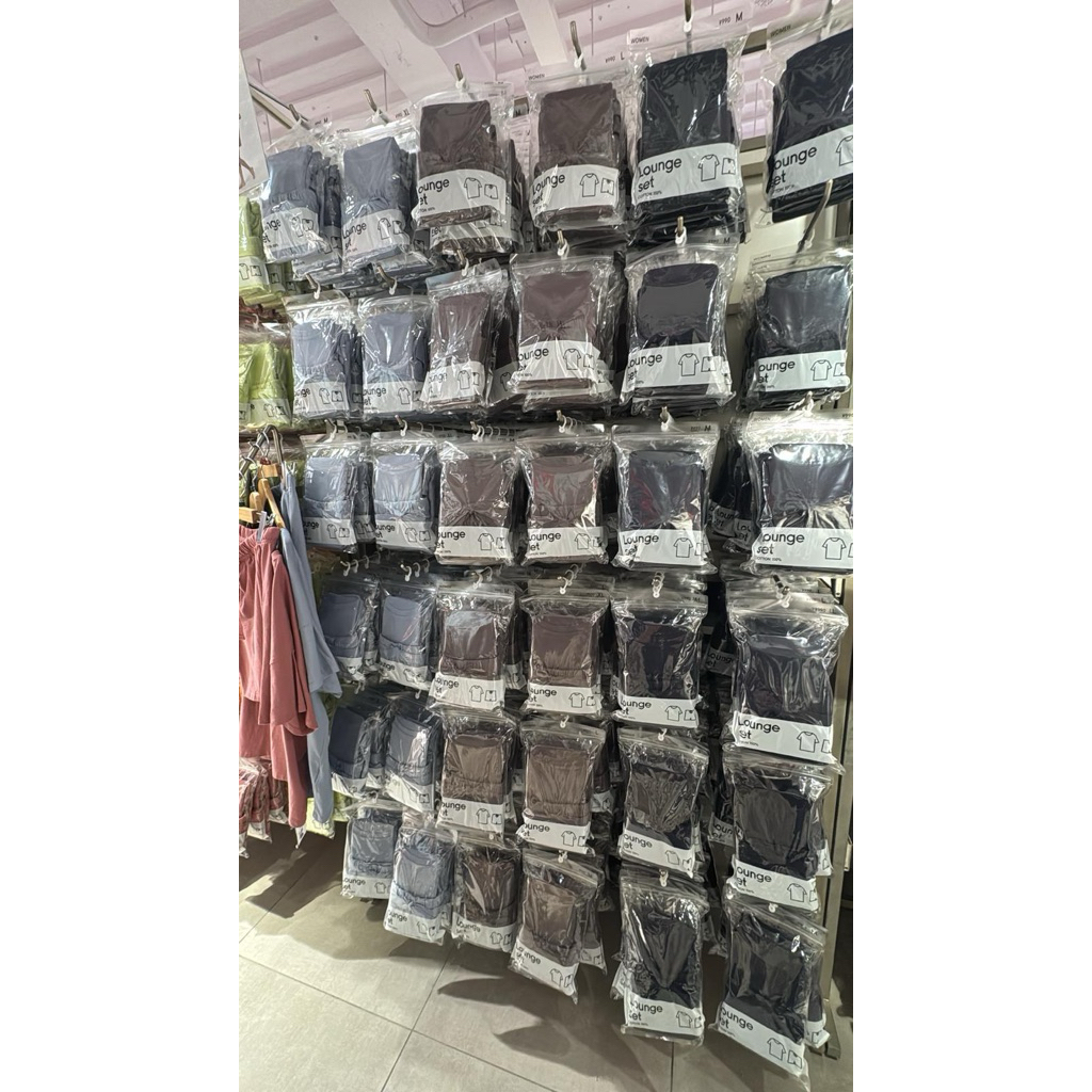 homey set piyama GU lounge set (polos)