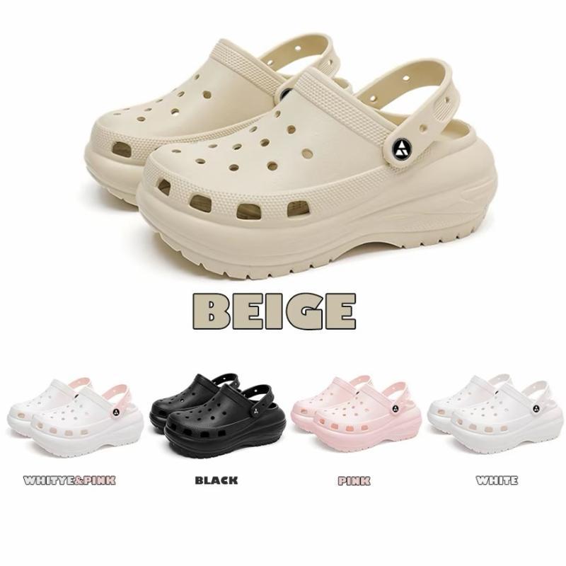 [Free Keychain] Sandal Kodok Baim Wanita Pria Korea Style Tinggi 7 cm Sendal Kodok Fuji Wedges Mules