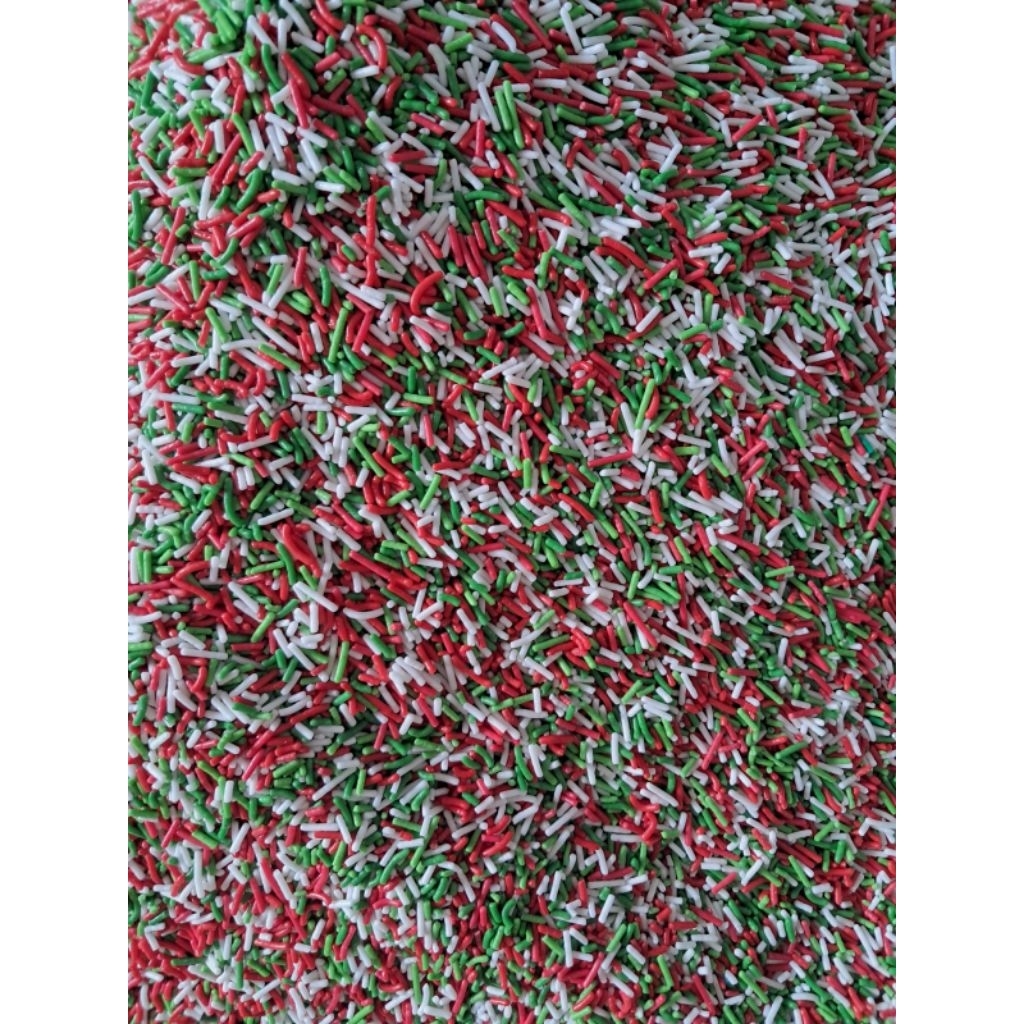 sprinkle meises meses christmas natal 500gr / hiasan kue tart cupcake repack