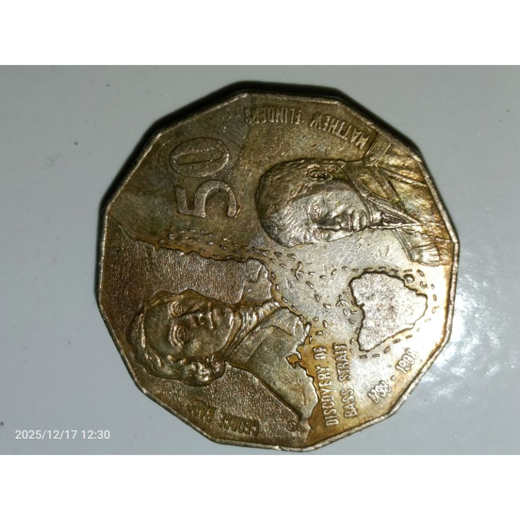 koin komemoratif Australia 50 sen tahun 1998