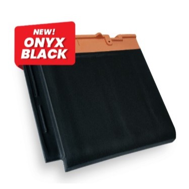 Genteng Keramik Kanmuri Full Flat Onyx Black KW.1