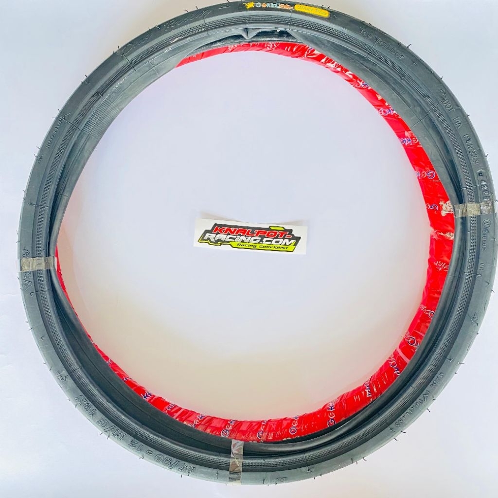 BAN VEE RUBBER GEKKO 45/90 LENGKAP BAN DALAM
