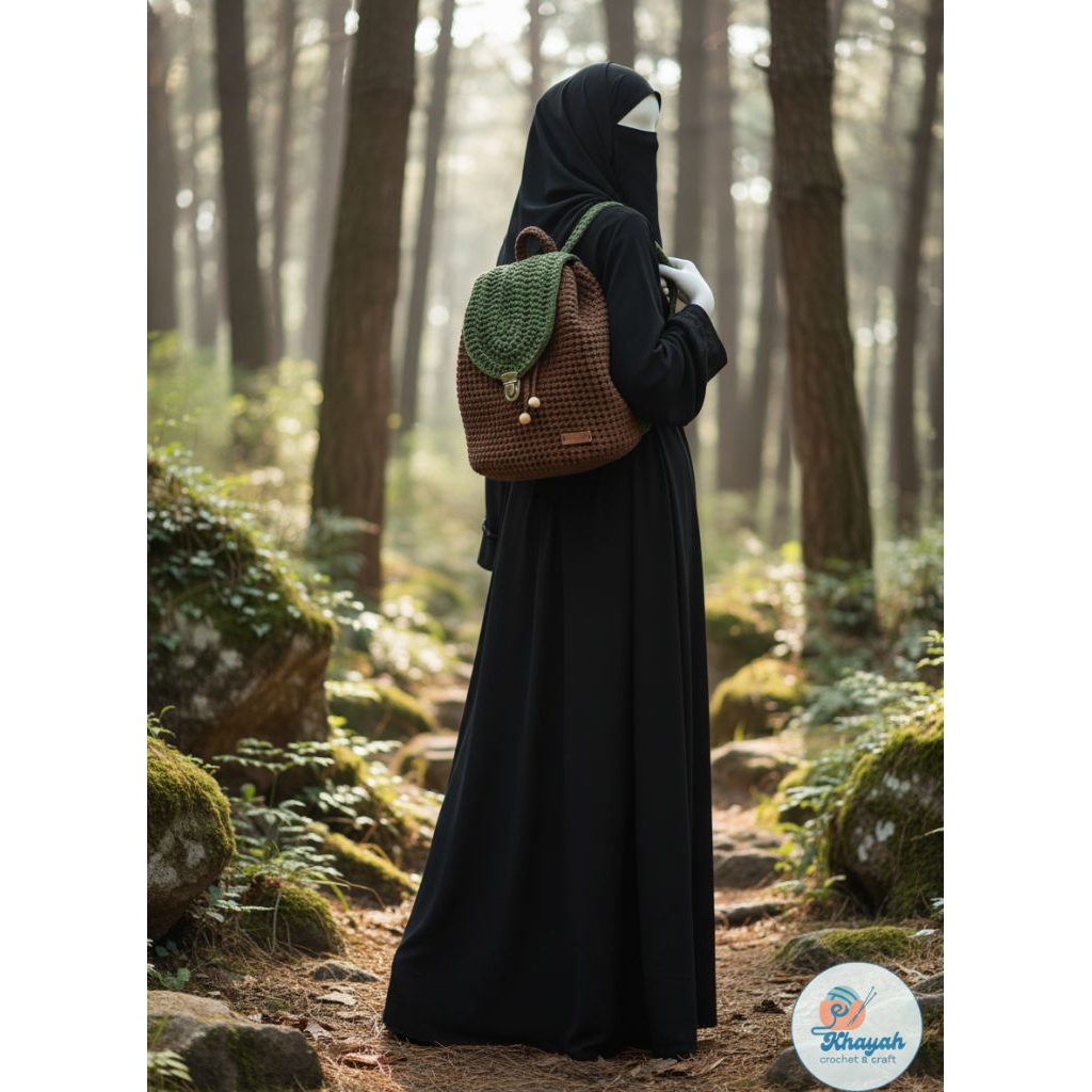 Tas ransel rajut handmade