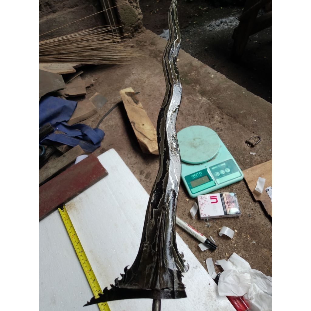 bilah keris bali luk7 . -+36 cm garap standart (ts9)