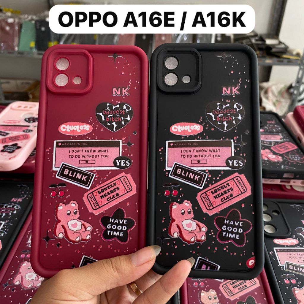 CASING SILIKON MOTIF BLINK OPPO A16E / A16K