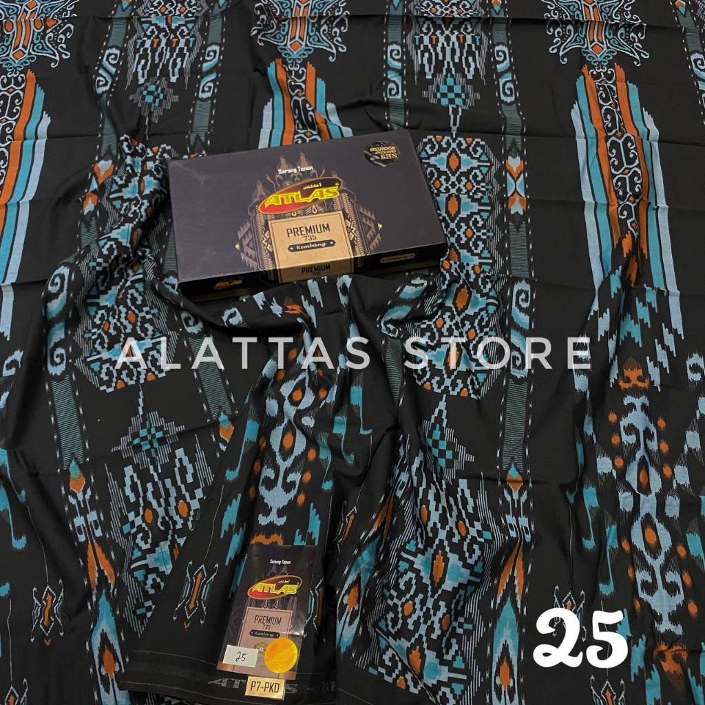 Sarung ATLAS Premium 735 Kembang Gold Sarung Atlas New Motif