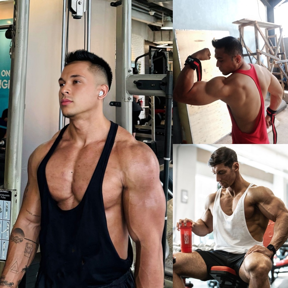 SINGLET GYM PRIA POLOS OVERSIZE FITNESS TALI KECIL RUNNING TRAINING SPORT WEAR MEN TANK TOP