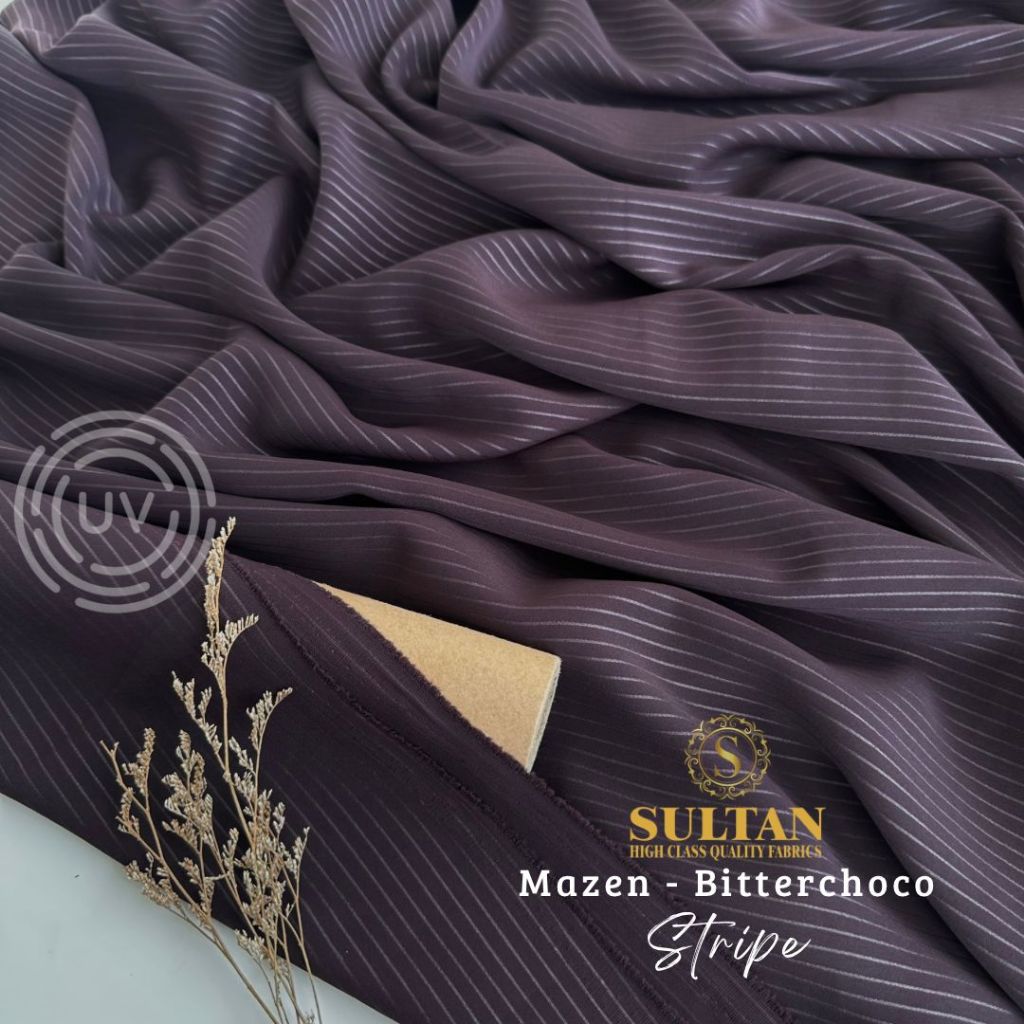 Kain Abaya Sultan Mazen Emboss STRIPE