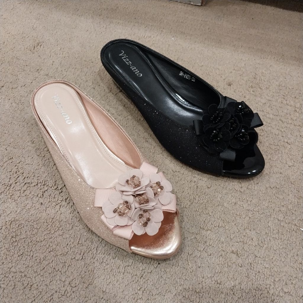 VIZZANO sandal selop/mules pesta wedges 3cm ori