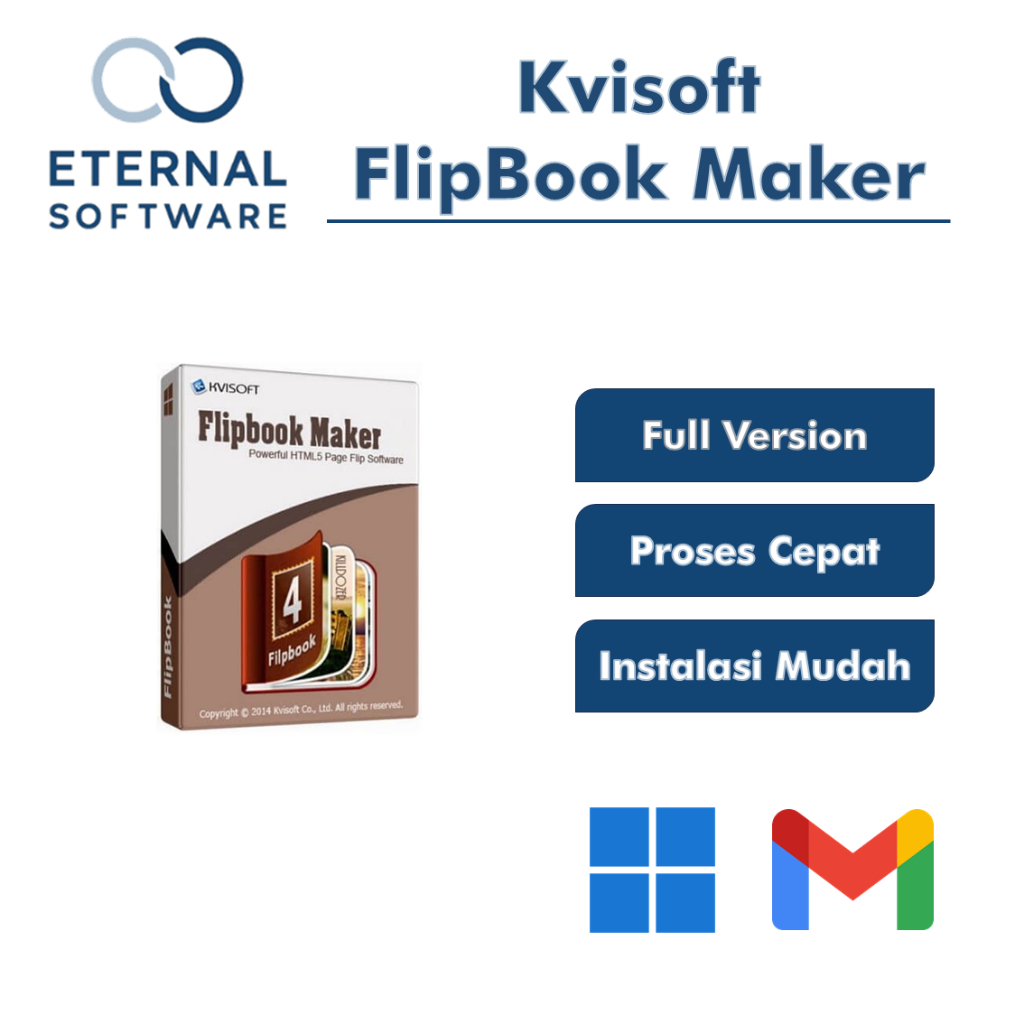 Kvisoft FlipBook Maker Full Version Software Maker eBook, katalog Full Lisensi Lifetime