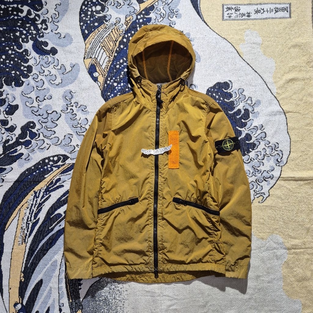 Stone island nylon metal flock