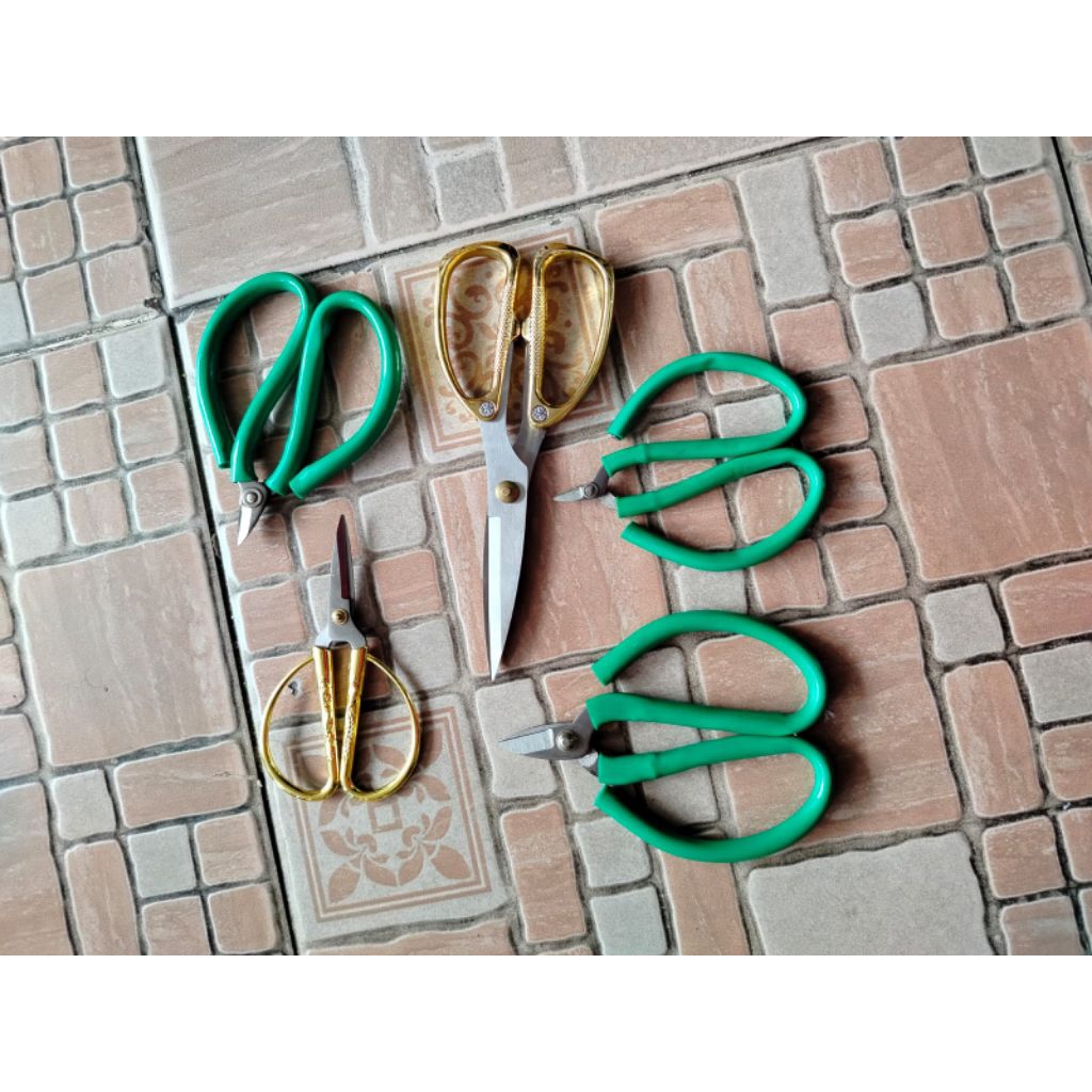 Gunting Kodok Buat Kawat Emas dan Seng Emas besar