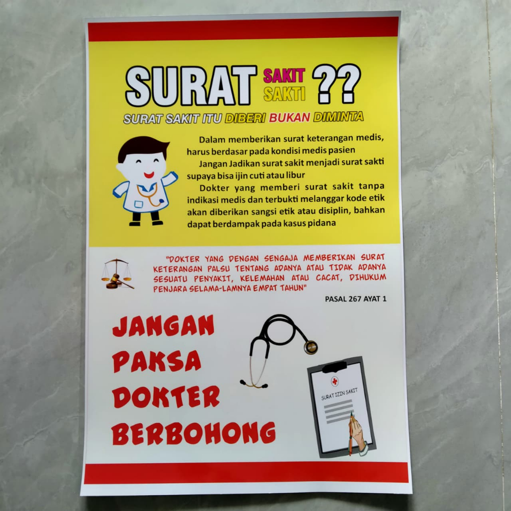 Poster Surat Sakit Dokter