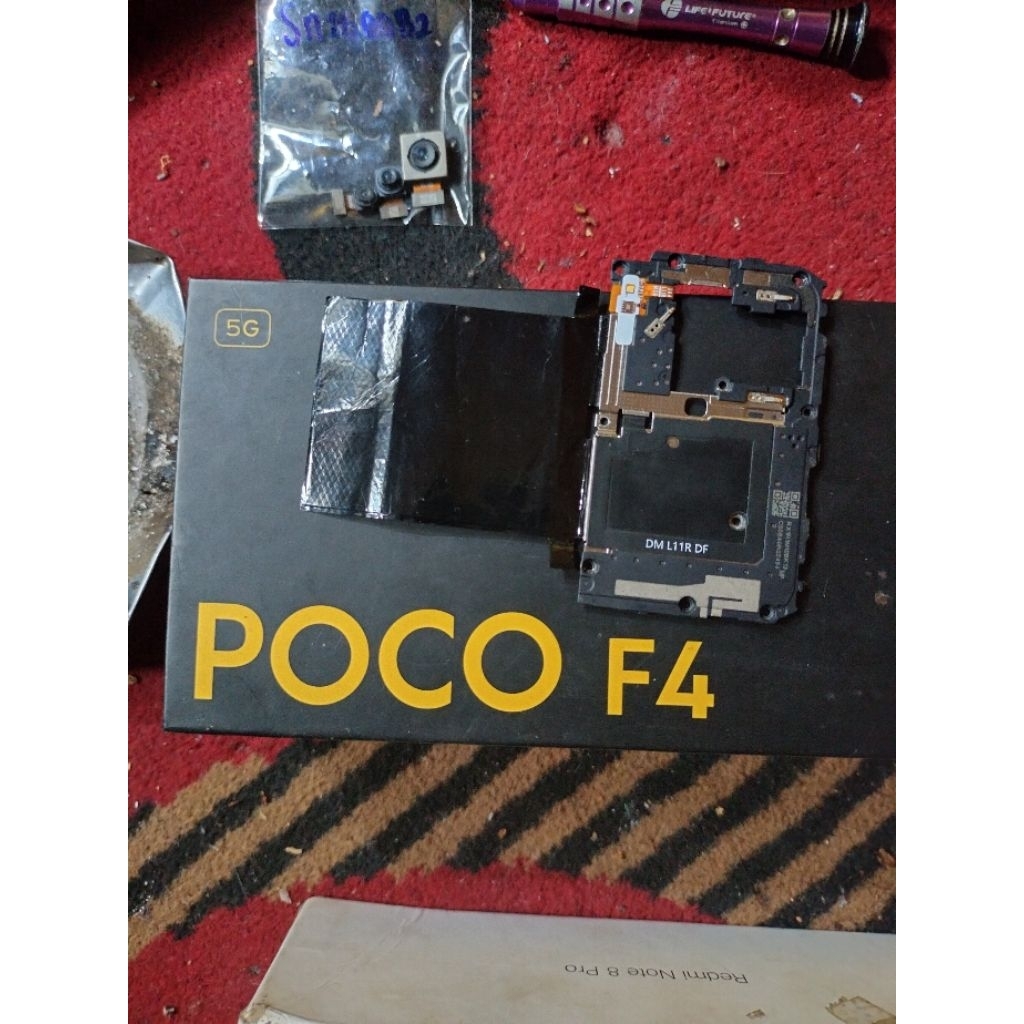 tutup mesin poco f4 5g. nfc poco f4 5g. original