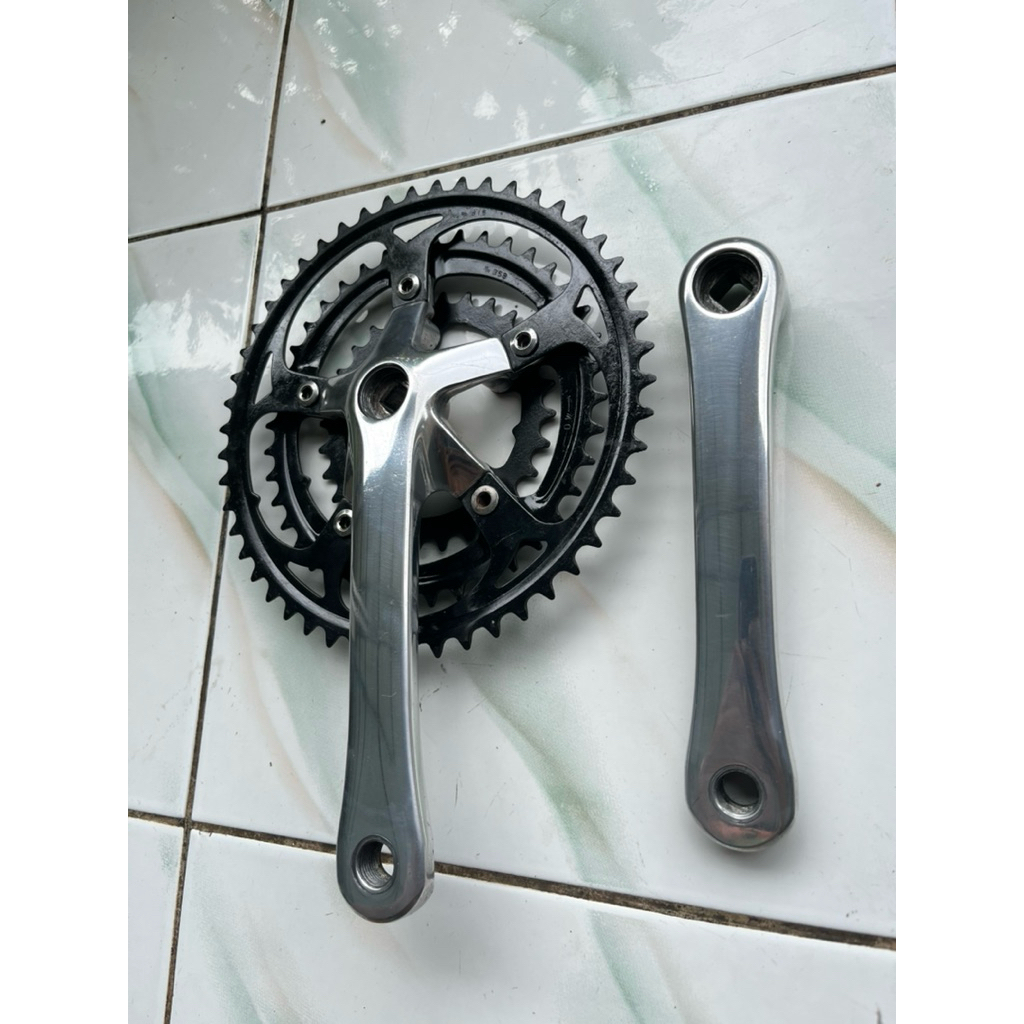 CRANK SR SUNTOUR XCE 3 SPEED BISA DI JADIKAN SINGLE SPEED, CRANK MIRIP SHIMANO, SUGINO, SAKAEE. CRAN