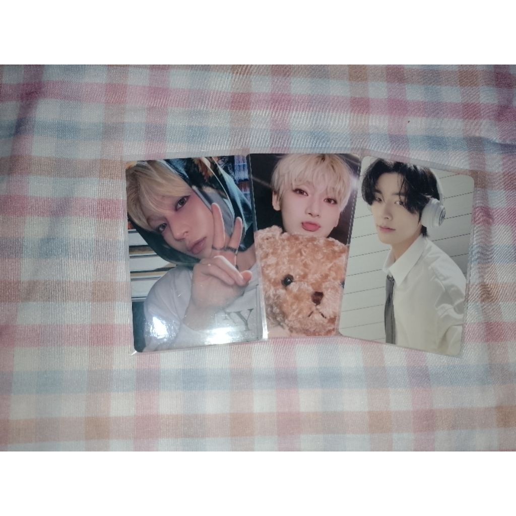 (READY & MOHON PERHATIKAN DESKRIPSI) PHOTOCARD OFFICIAL ENHYPEN PC SUNOO YZY, SUNOO TEDDY BEAR, AND 