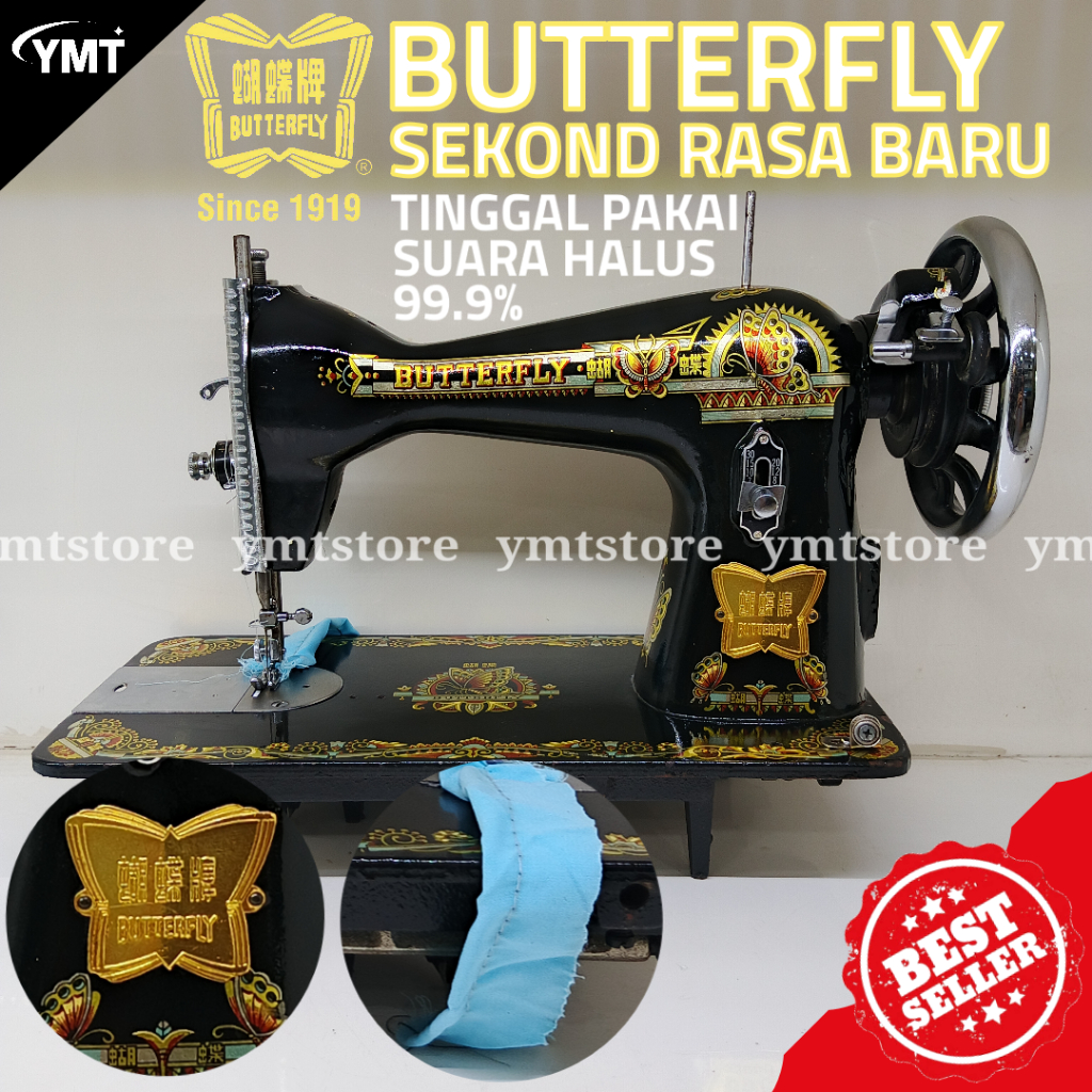 Mesin Jahit Klasik Tradisional Merek Butterfly Bekas Rasa Baru 99,9%