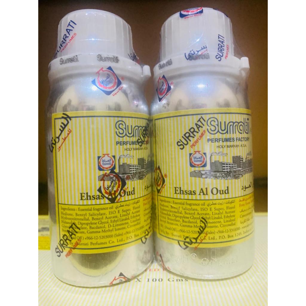 Ehsas Al Oud Bibit Parfum Ehsas Al Oud Surrati 100ml Original Bersegel