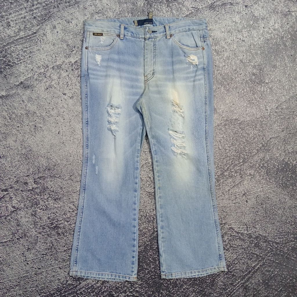 Celana panjang jeans ripped cut bray NOBODY JEANS murah size 32