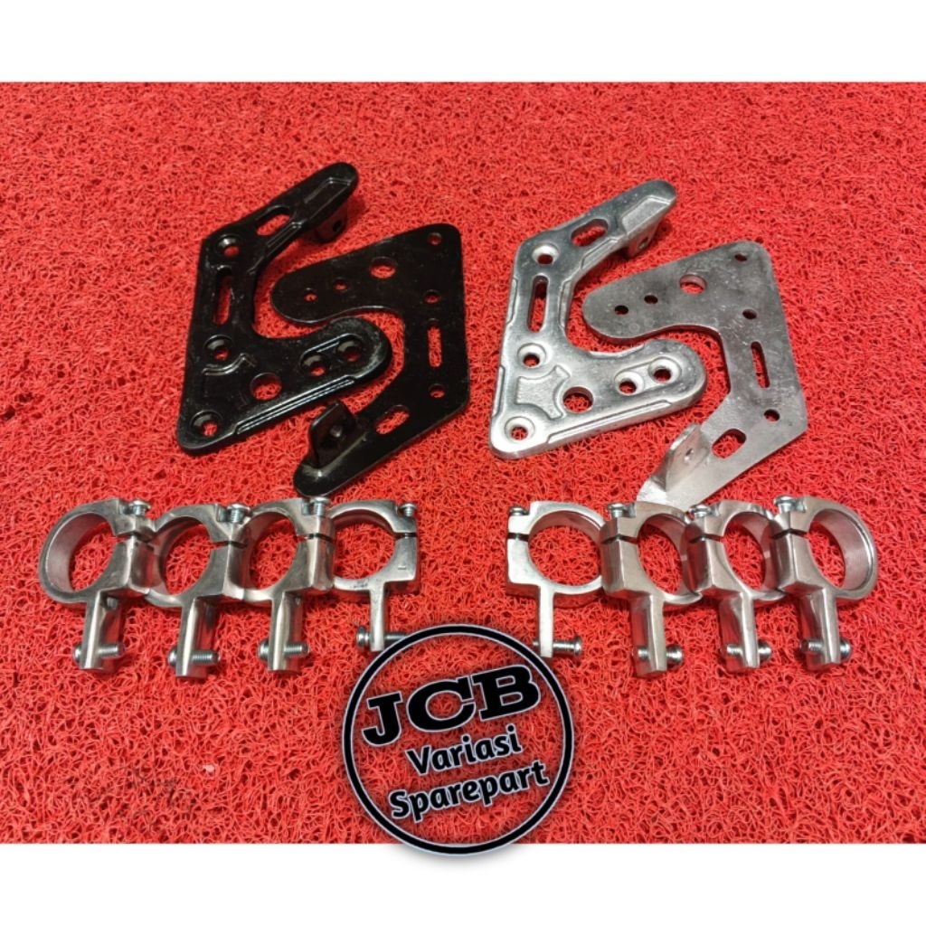 kupingan lampu RX King/breket lampu RX King lubang 30/kupingan lampu RX King model CNC/ bracket lamp