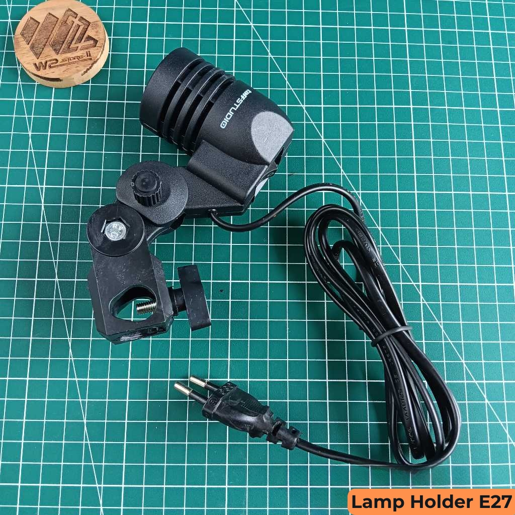 Lamp Holder E27 untuk Light Stand Tripod Kamera Single Socket E27