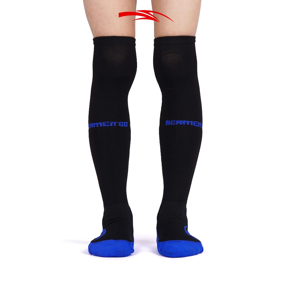BERMEN'GO Kaos Kaki Futsal Sepakbola Soccer Shock - Black Blue