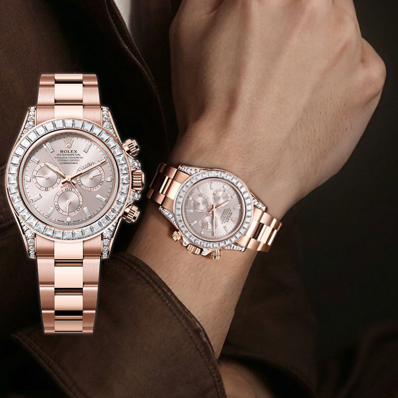 [100% ASLI] Original Jam tangan Rolex Pria Cosmograph Daytona seri M126595TBR-0001 40 mm Otomatis Ta