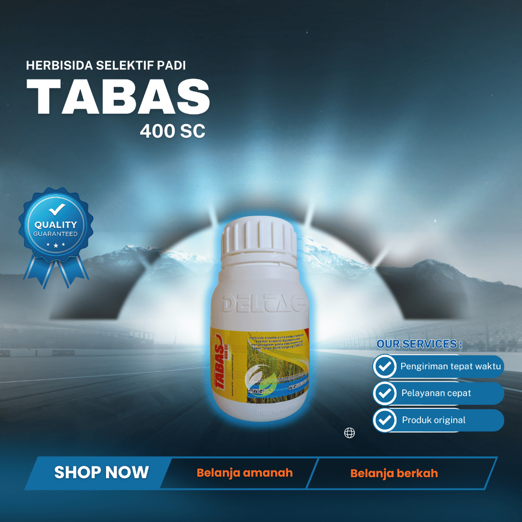Herbisida selektif padi tabas 100 ml untuk mngendalikan gulma daun sempit pada tanaman padi