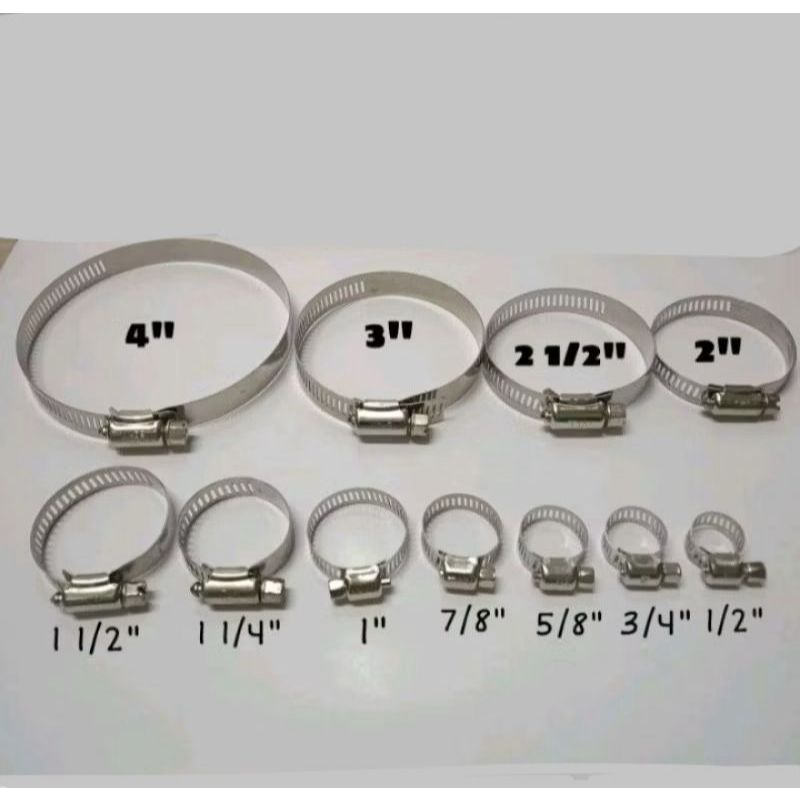 klem selang besi 1/2 - 2,5 inch / klem selang gas regulator / cincin selang gas