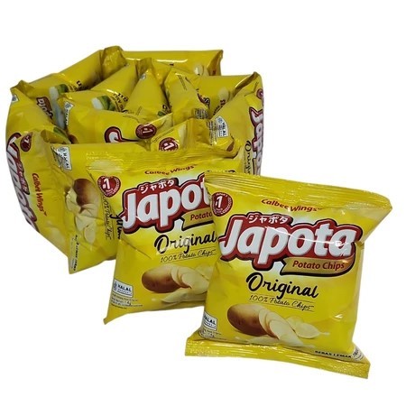 JAPOTA POTATO CHIPS ORIGINAL SEAWEED RENCENG - NETTO 14GR X 10PCS
