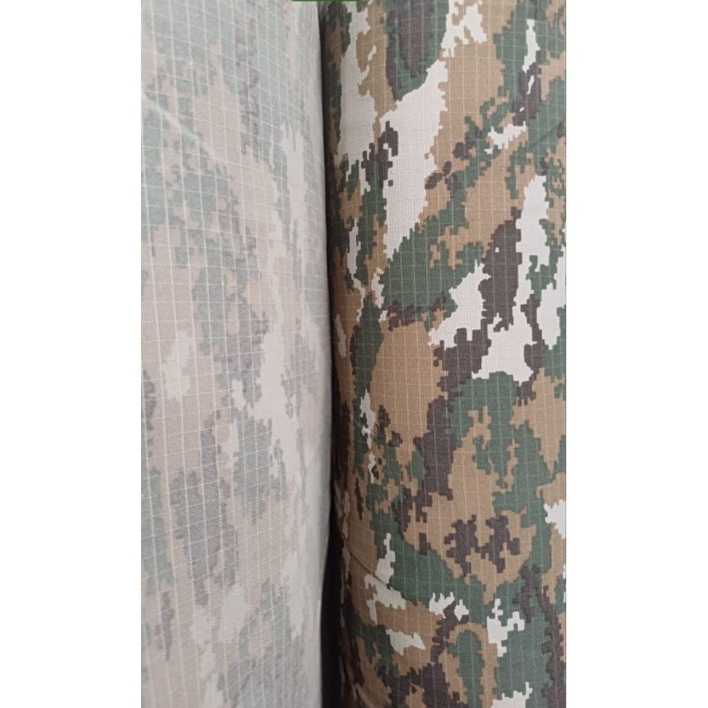 Kain TNI Loreng Sage/Kostrad Micropoly